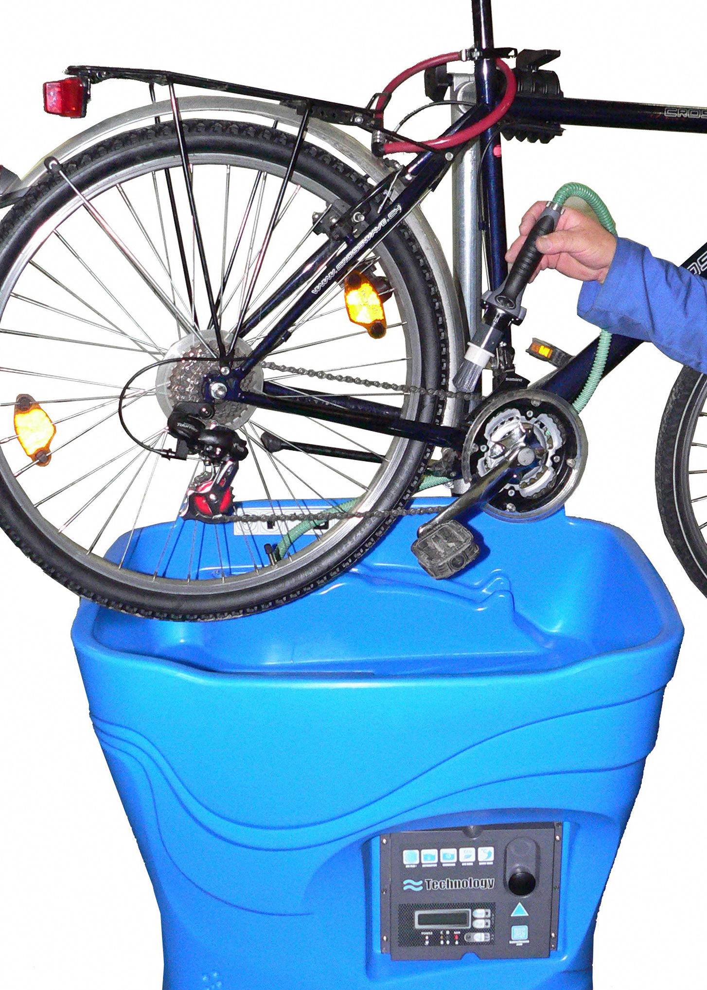 Fahrradhalter für Teilereiniger 'Blue Wave'