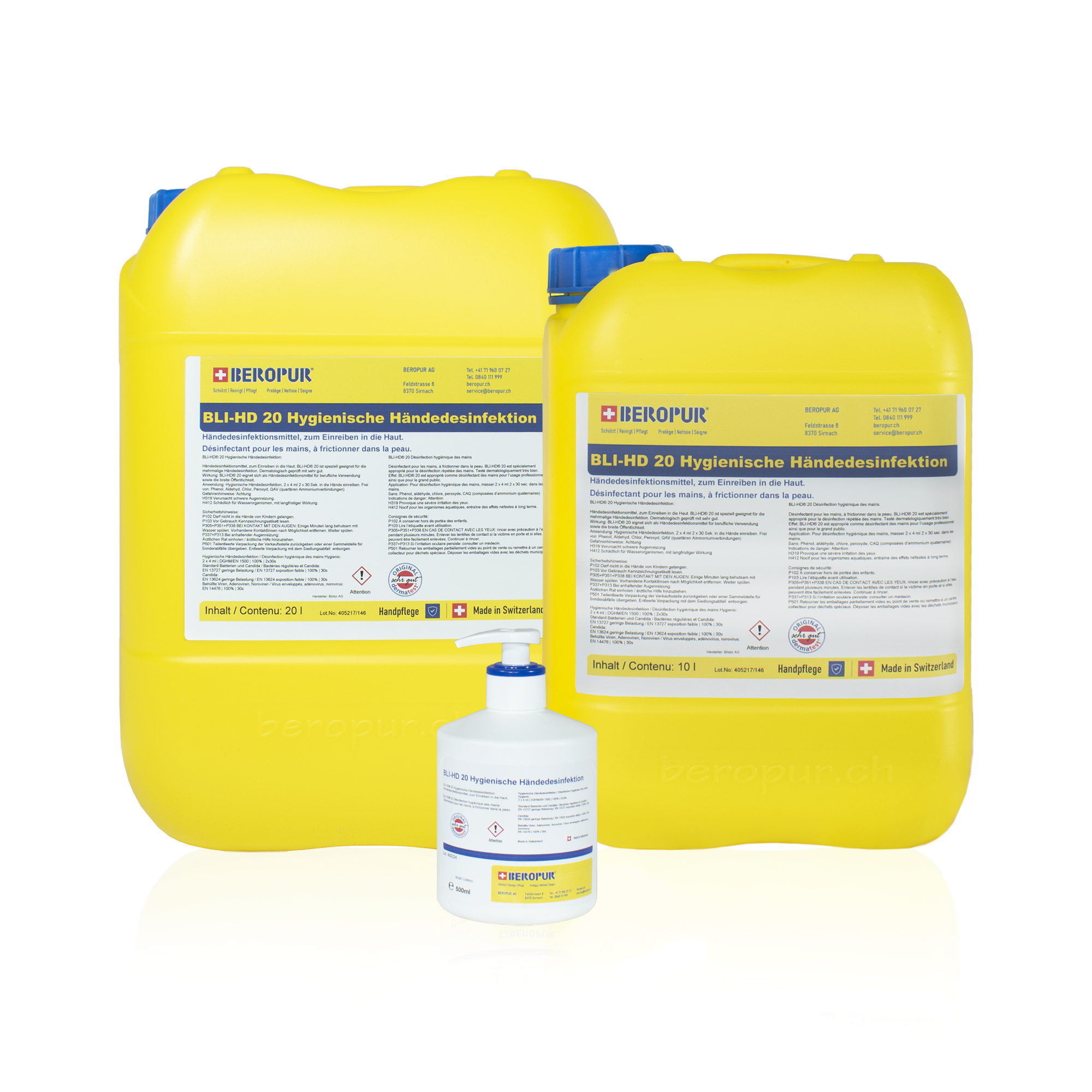 BLI-HD 20 Hygienische Händedesinfektion 